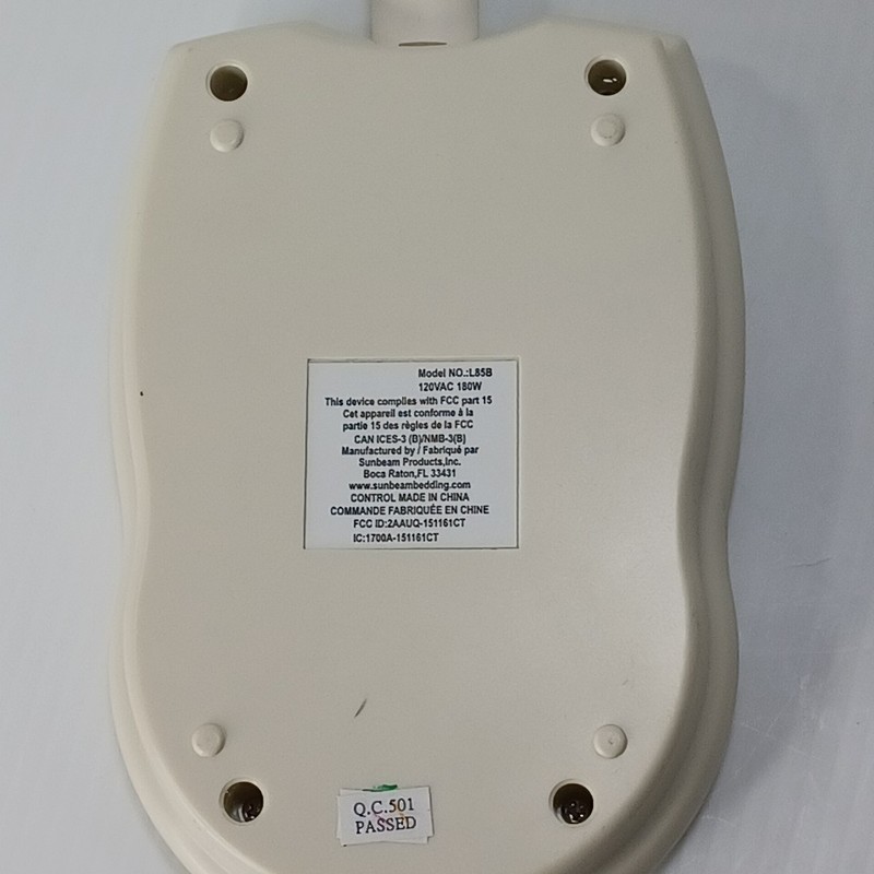 Sunbeam Remote Control Controller Single Zone Mattress Pad Blanket L85B 6 Prong gallery