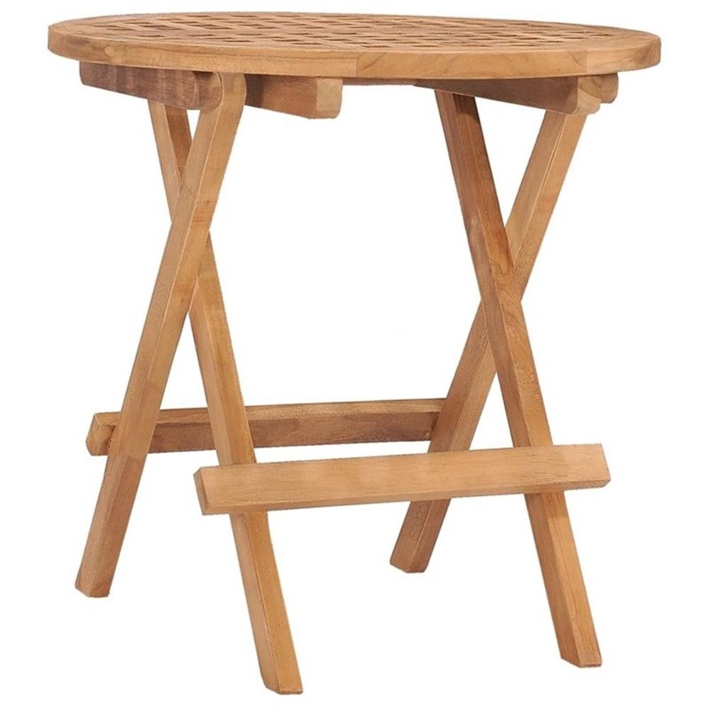 Bowery Hill Smooth Sanded Teak HardWood Compact Outdoor Dining Set Natural/Brown gallery