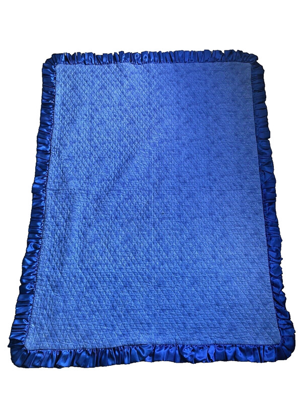 Eagle/Waterfall Pattern Satin Bordered/Cotton /Blanket/Throw-Homemade-56 X 45 gallery