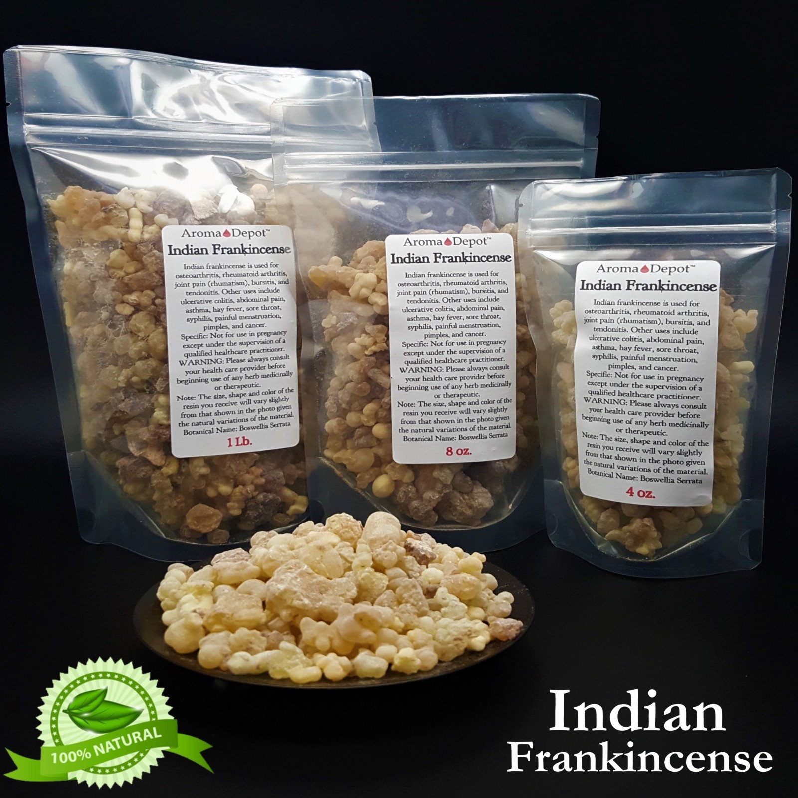 Pure Frankincense Resin Organic Aromatic Resin Tears Rock Incense Olibanun LOT gallery