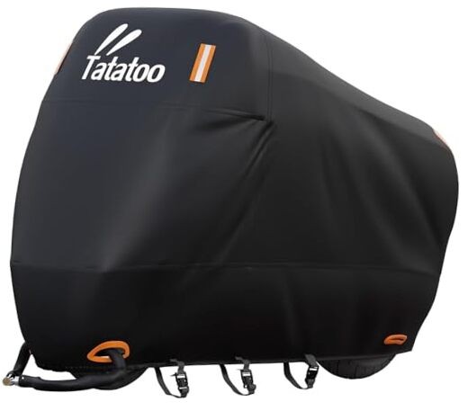 Motorcycle Cover Waterproof Outdoor - Heavy Duty with Lock 4XL - 112.2" Black gallery