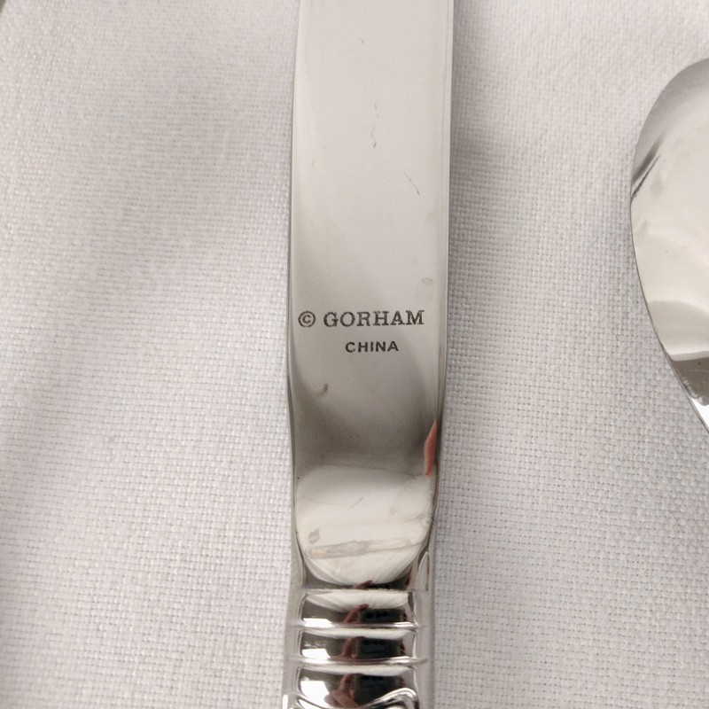 Gorham Monet 5 Piece Place Setting Stainless 18/8 Excellent Silver Color gallery