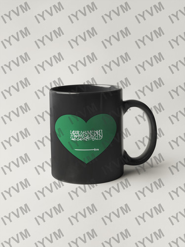 Saudi Arabia Flag Heart Sticker Decal gallery