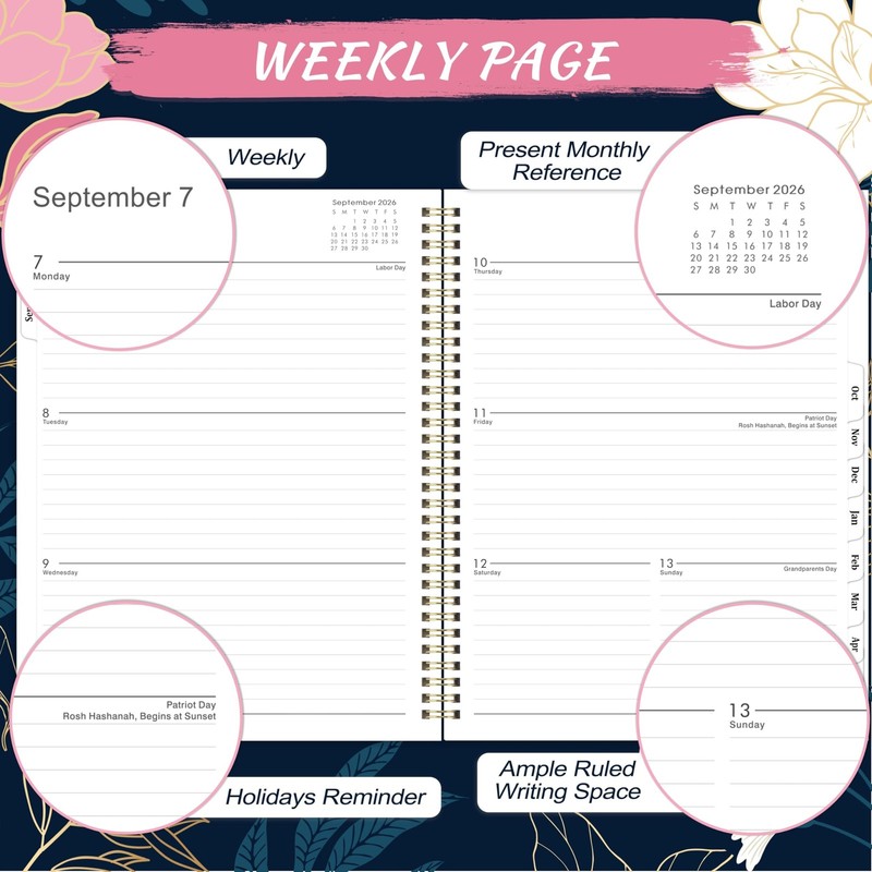 Planner 2026-2027 - Academic Planner 2026-2027 Weekly and Monthly, 8.5" x 11"... gallery