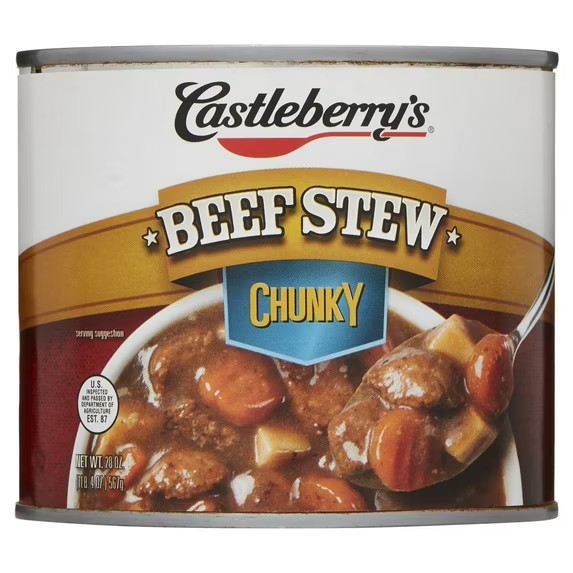 NEWCastleberry's Chunky Beef Stew 20 oz Can Ready To Eat Hearty Beef Meal 4 Pack gallery