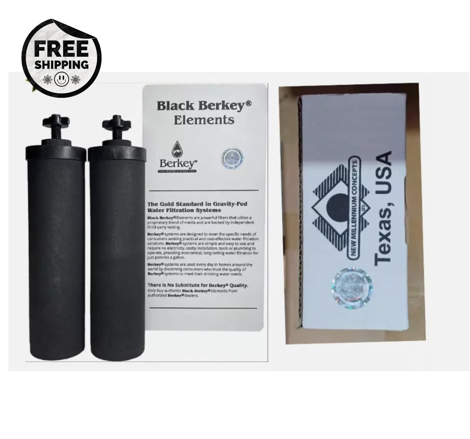 Berkey Authentic Black BB9-2 Water replacement Filters New/Free Shipping gallery