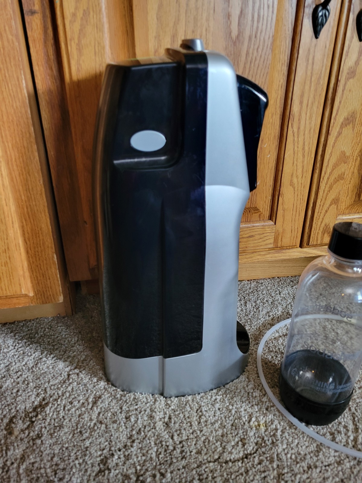 SodaStream Jet Soda Maker Machine Black Gray And Bottle gallery