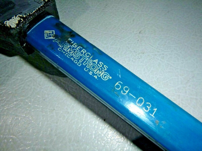 Armstrong 69-031 3" 3lb Replaceable Face Hammer w/ Fiberglass Handle USA Made gallery
