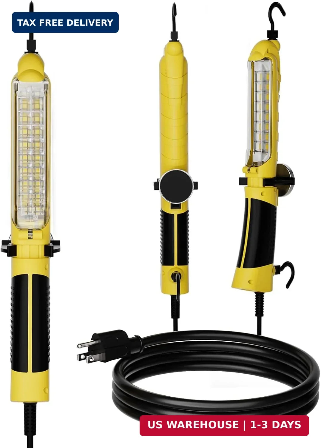 LED Trouble Light with Strong Magnet, 6FT Handheld Corded Work Lights, Double Sw gallery