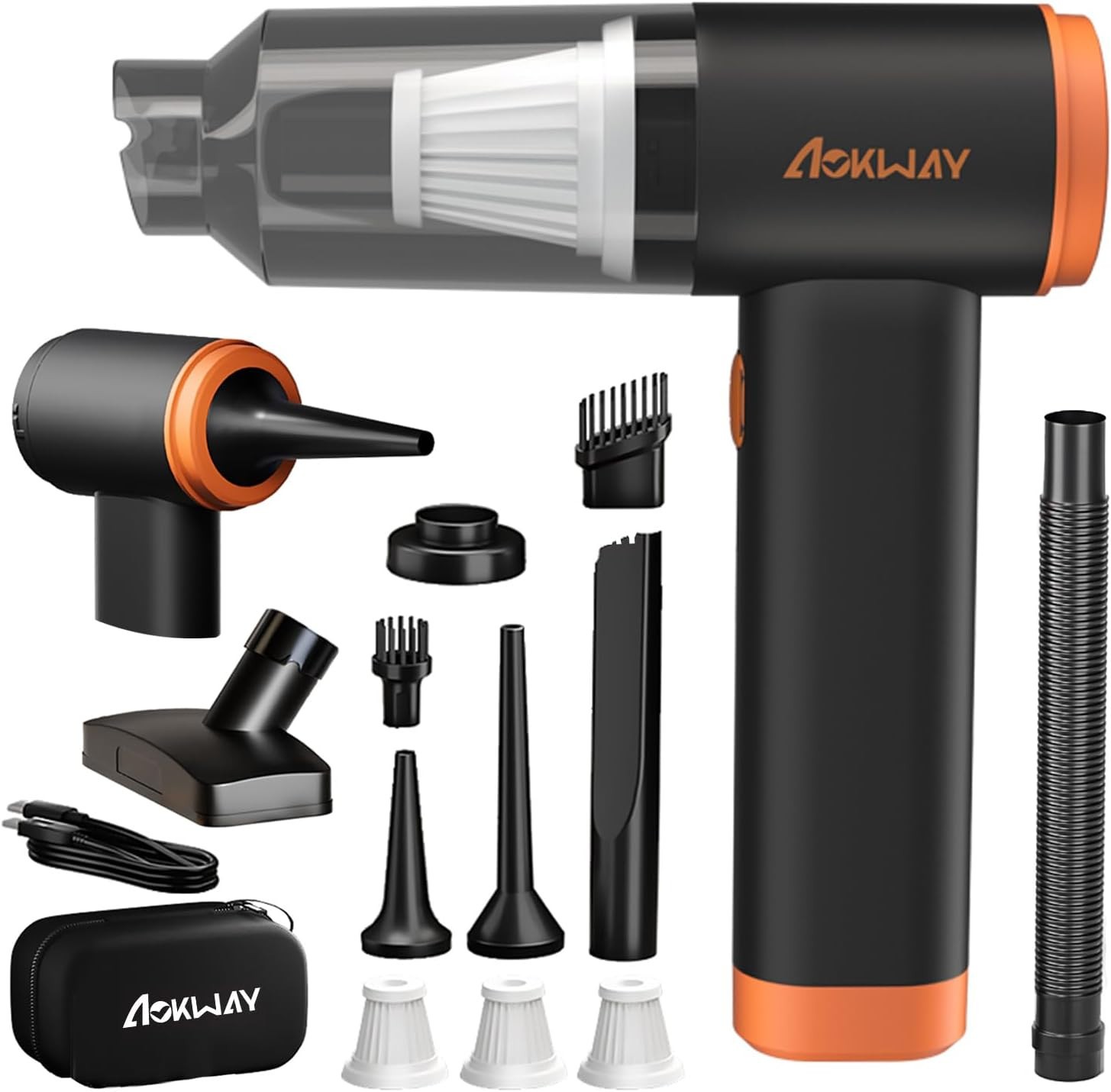 Aokway Car Vacuum Portable Cordless 20000PA Powerful Suction 7800mAh Mini Vacuum gallery