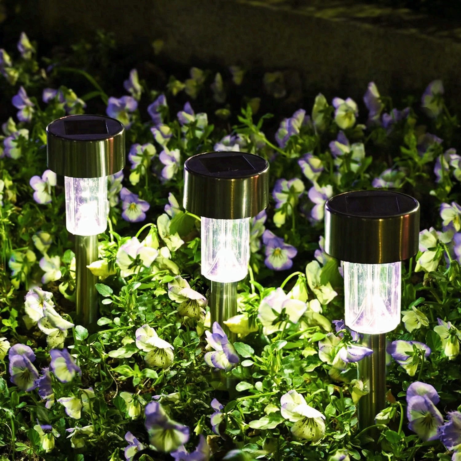 2 Pack LED Solar Garden Lights, Outdoor Decorations, Gardeacor for Yard 3tds gallery