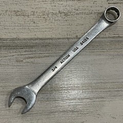 Action 3/4 Inch 12 Point Open / Closed End Combination Wrench *USA* SAE 34124