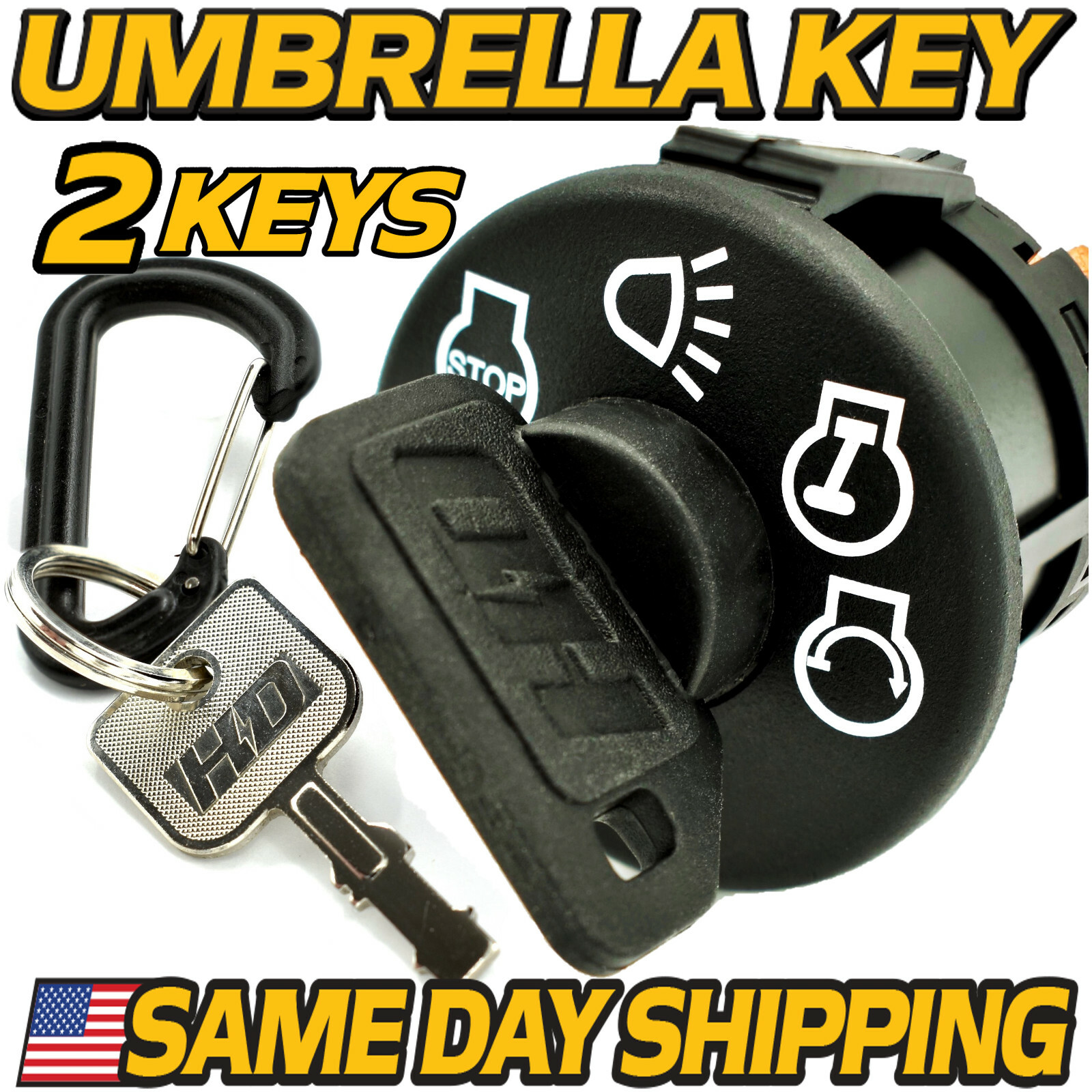 Craftsman Ignition Starter Switch Replacement Riding Lawn Mower Tractor w/2 Keys gallery