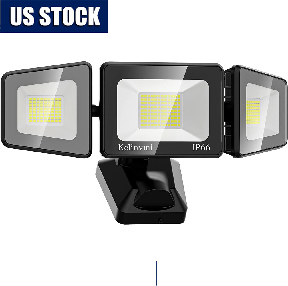 Outdoor LED Security Flood Lights 120W Ultra Bright 12000LM Black AC 4500K IP66 gallery
