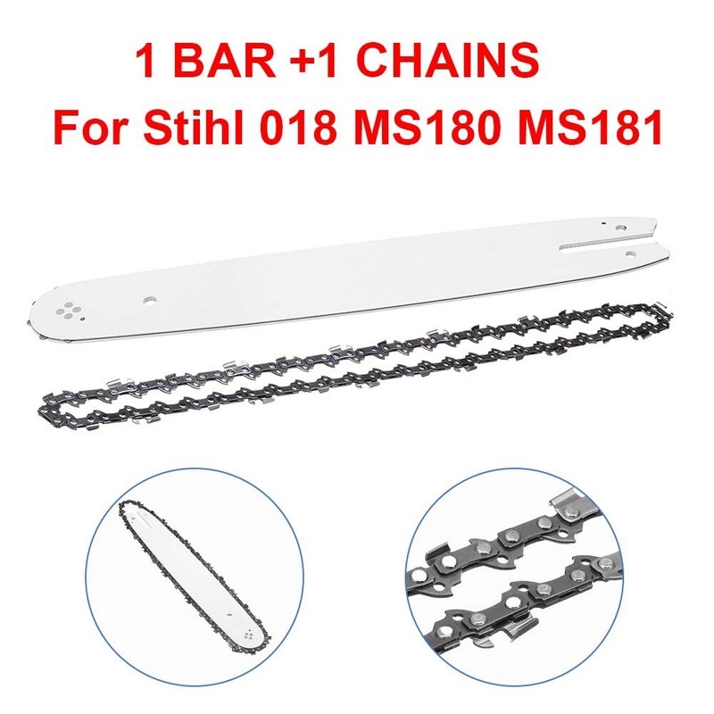 14 Inch Chainsaw Guide Bar & Chainsaw Chain Blade Set 3/8" 50 DL Drive Links gallery