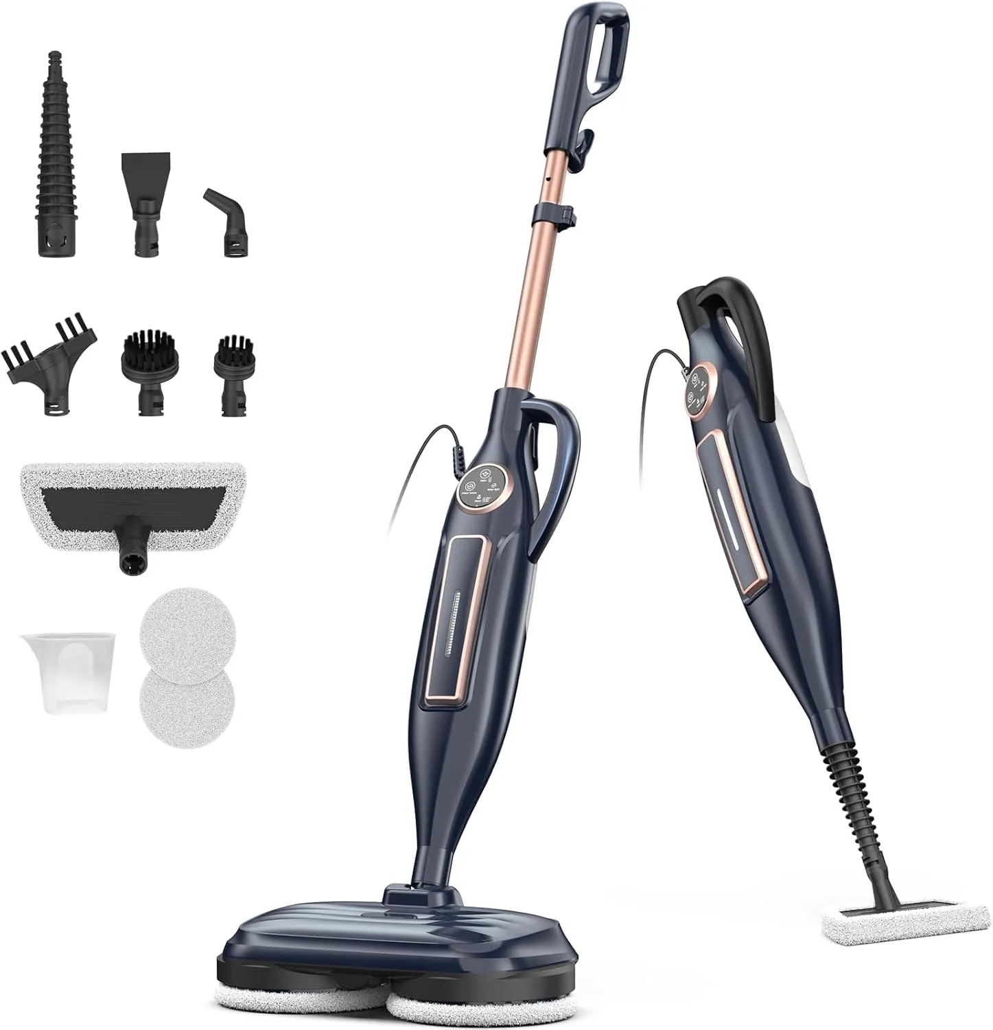 Steam Mop Cleaner with Rotating Mop Pad 10 in 1 Lightweight Spin Mop 1300W gallery