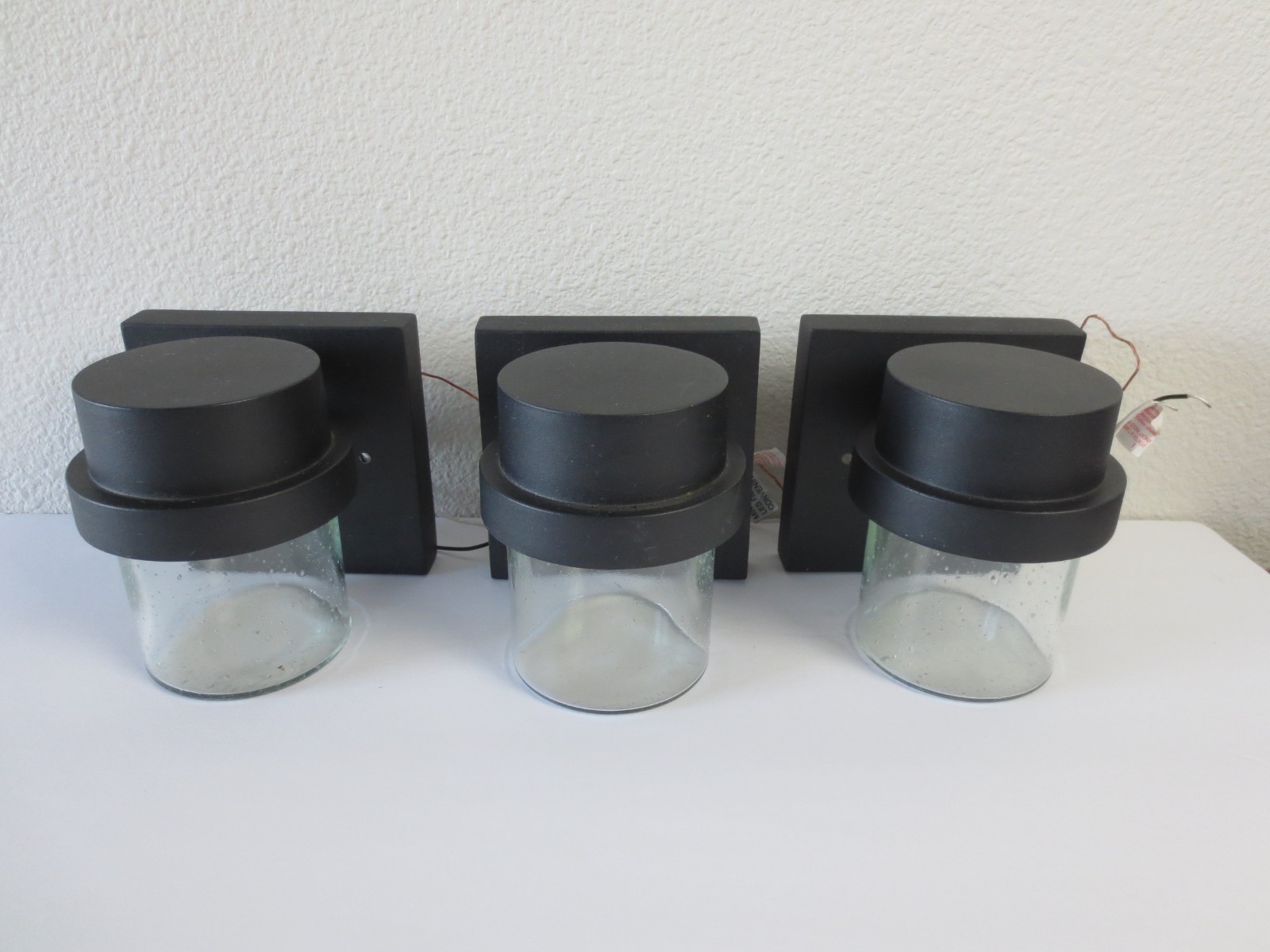 Progress Lighting Led Black Clear Glass Outdoor Wall Lantern 4.5" gallery
