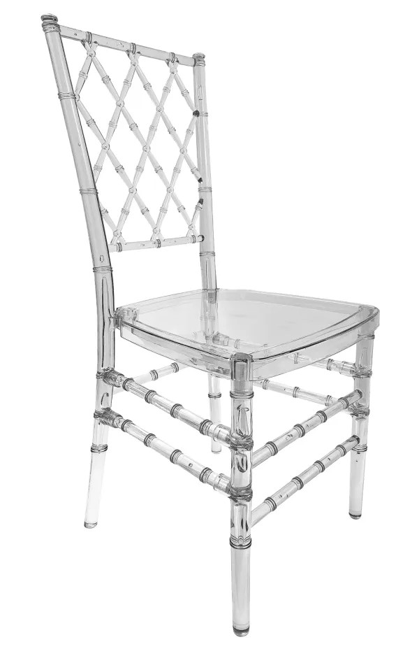 Diamond Resin Chair - Clear - (Unassembled) by Chivari, 4 Pack gallery