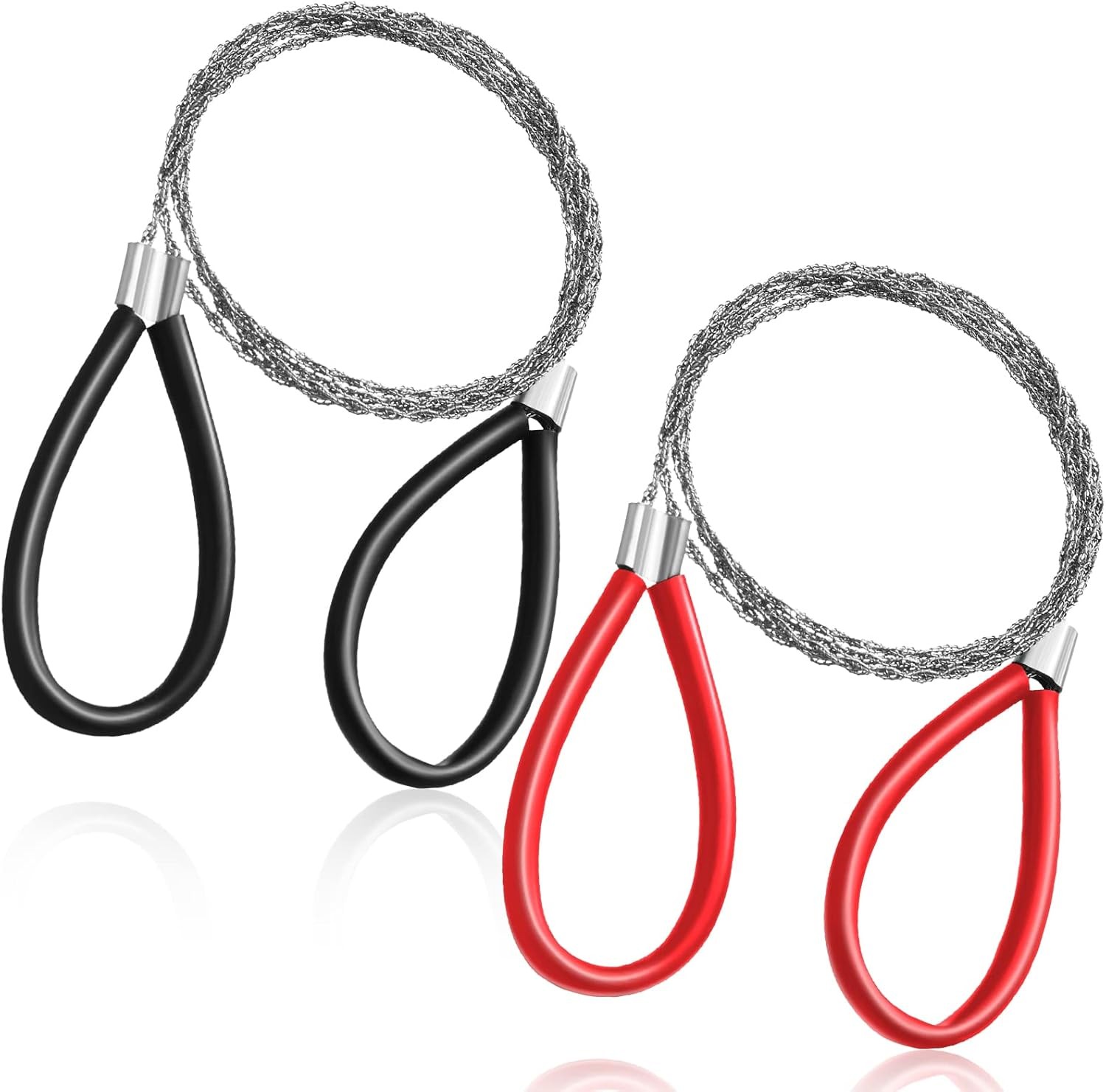 Stainless Steel Cable Saw, Metal Wire Saw Hand Pocket String Emergency Black gallery