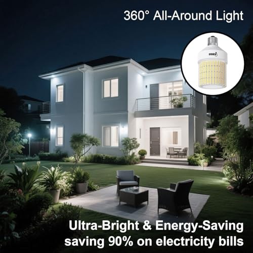 700W Equivalent LED Corn Light Bulb 9800LM, 5000K 5000k Daylight White gallery