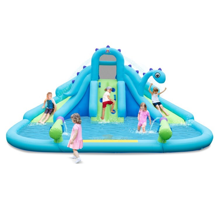 Kids Inflatable Bounce House Water Slide with Dual Slides and Large Splash Pool gallery