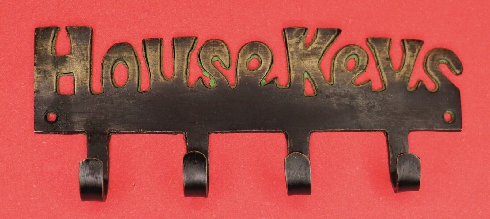 House Keys Engraved Antique Style Handmade Brass Cloth Towel Key Wall Hanger gallery