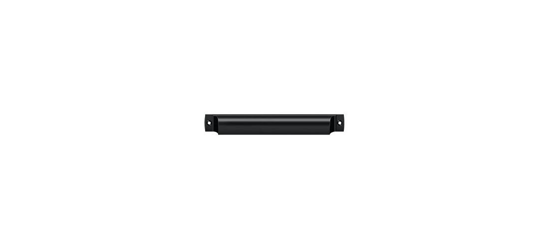 Deltana SHP70U19 Rectangular Shell Pull 7" in Black gallery