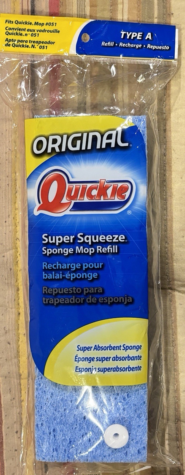 NEW - Quickie Super Squeeze Mop TYPE A Refill #051 Dual Sponge Technology #0512 gallery