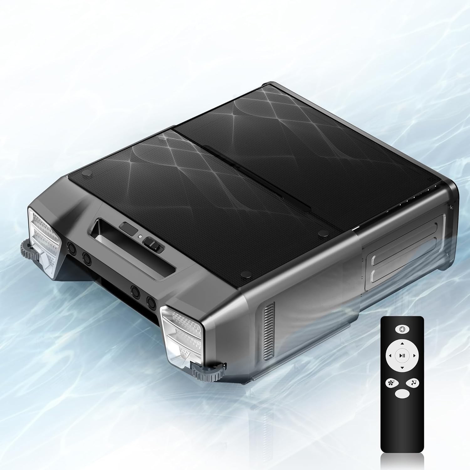 Robotic Pool Vacuum Cleaner, Solar Pool Skimmer for Inground Above Ground Pools gallery