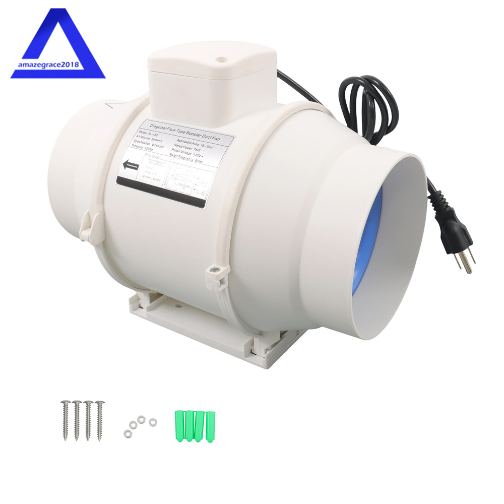6 Inch 400 CFM Inline Ventilation Exhaust Blower Fans for Kitchen Hydroponics gallery