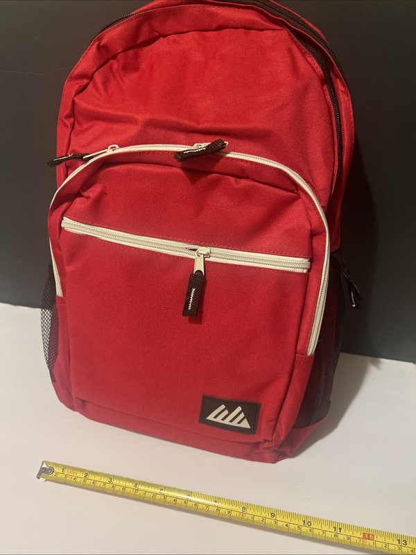 BN NT Red Backpack 13.5" Length, 16" Height, 4.25" Depth 4