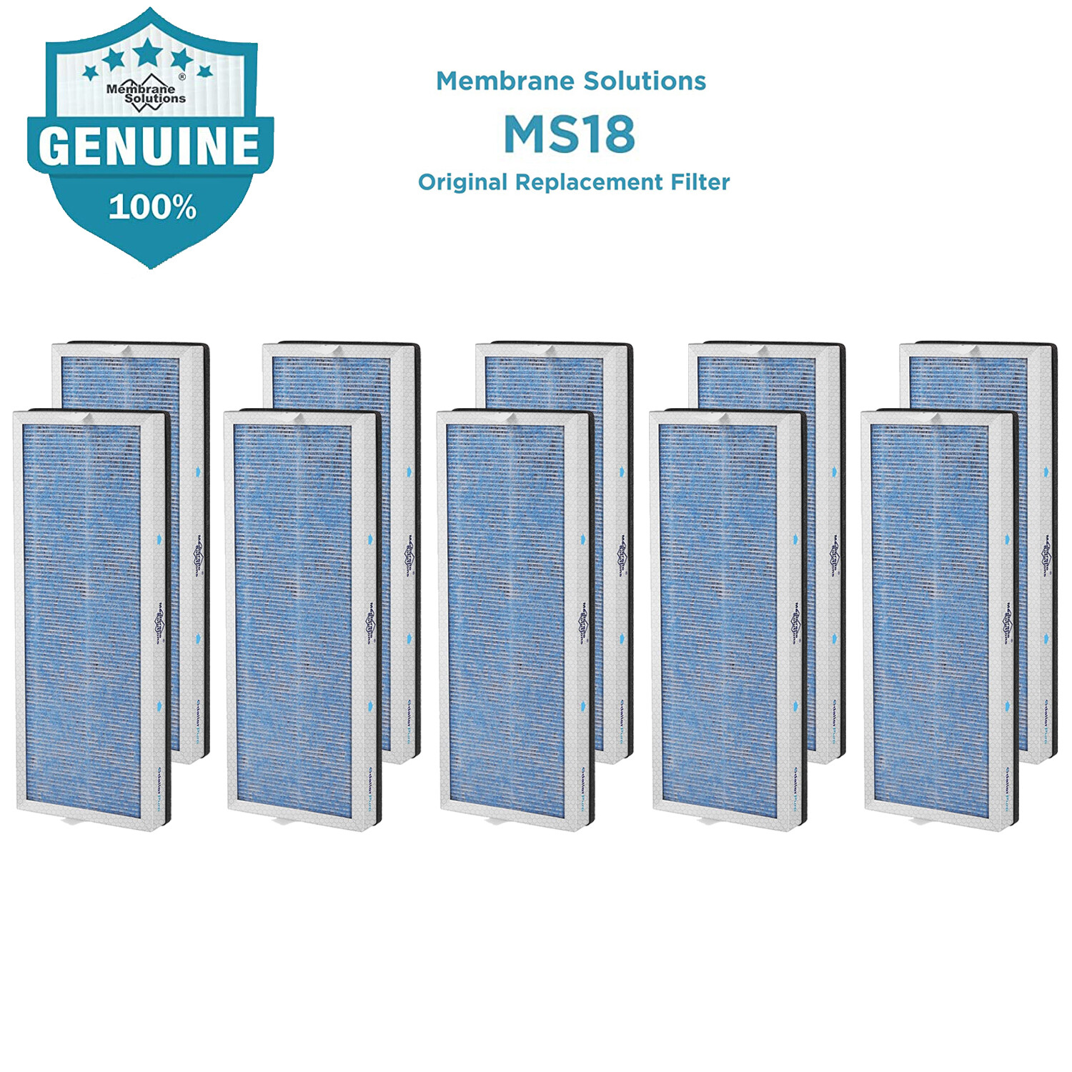 10 PCS H13 True HEPA Air Purifier Filter Replacement For Membrane Solutions MS18 gallery