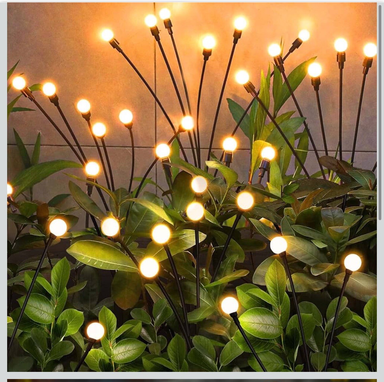4PACK 32 LED Solar Firefly Light Garden Waterproof Swaying Lamp Outdoor Landscap gallery