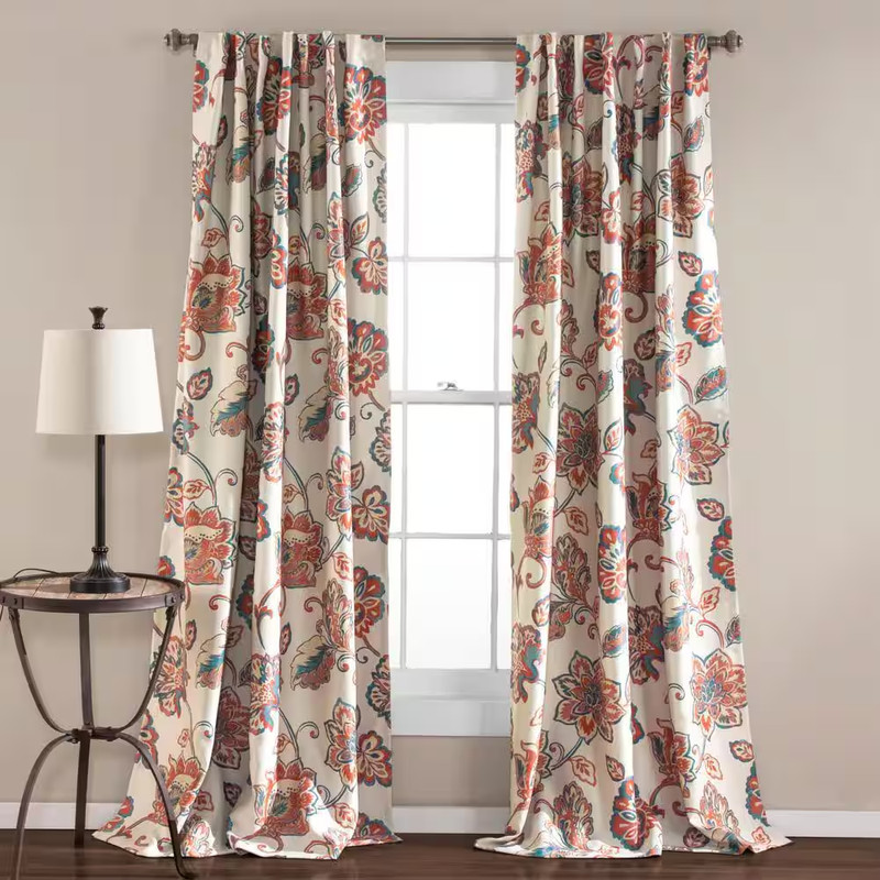 Ivory Solid Back Tab Room Darkening Curtain - 52 In. W X 84 In. L (Set of 2) gallery