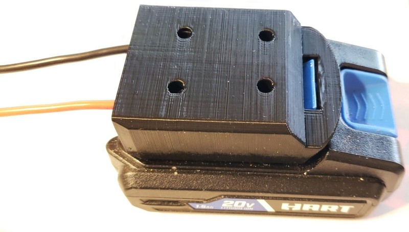 Hart 20V Lithium Li-ion Battery Convert DIY Connection Flat Adapter Wal-Mart gallery