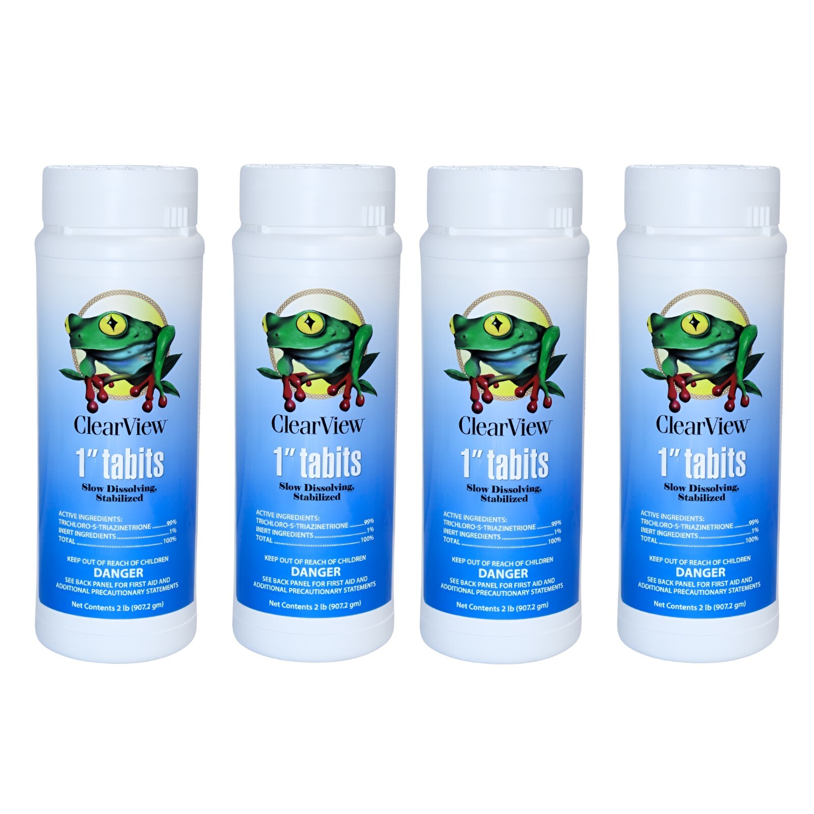1" Inch Chlorine Tablets for Pools, Hot Tubs, & Spas - 2 Lbs (4 Pack) gallery