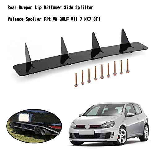 Car Rear Bumper Lip Diffuser Side Splitter Valance Spoiler Fits for VW Golf gallery