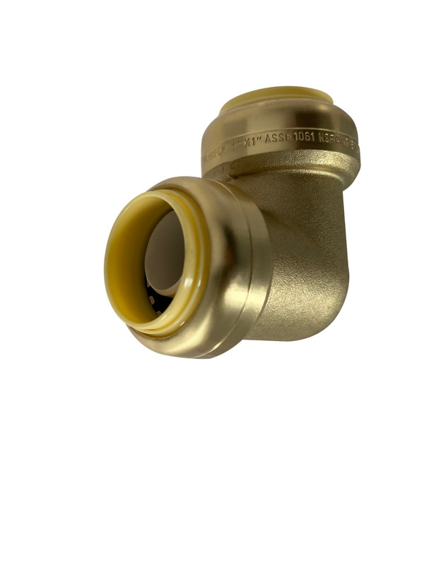10 PIECES 1" X 1" SHARKBITE STYLE PUSH FIT ELBOW FITTINGS NEW! LEAD FREE BRASS gallery