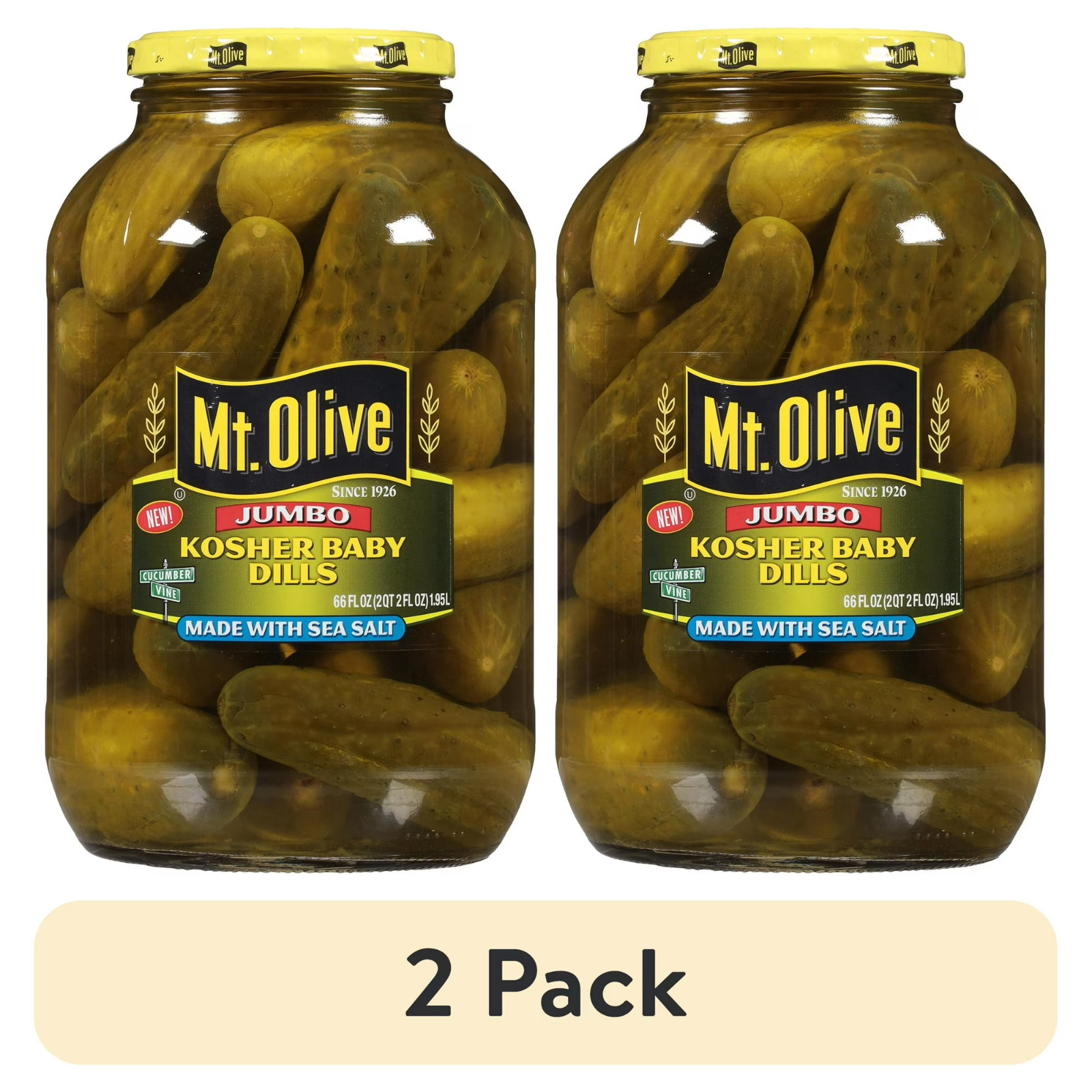 (2 pack) Mt. Olive Kosher Baby Dill Jumbo Pickles - 66 fl oz gallery