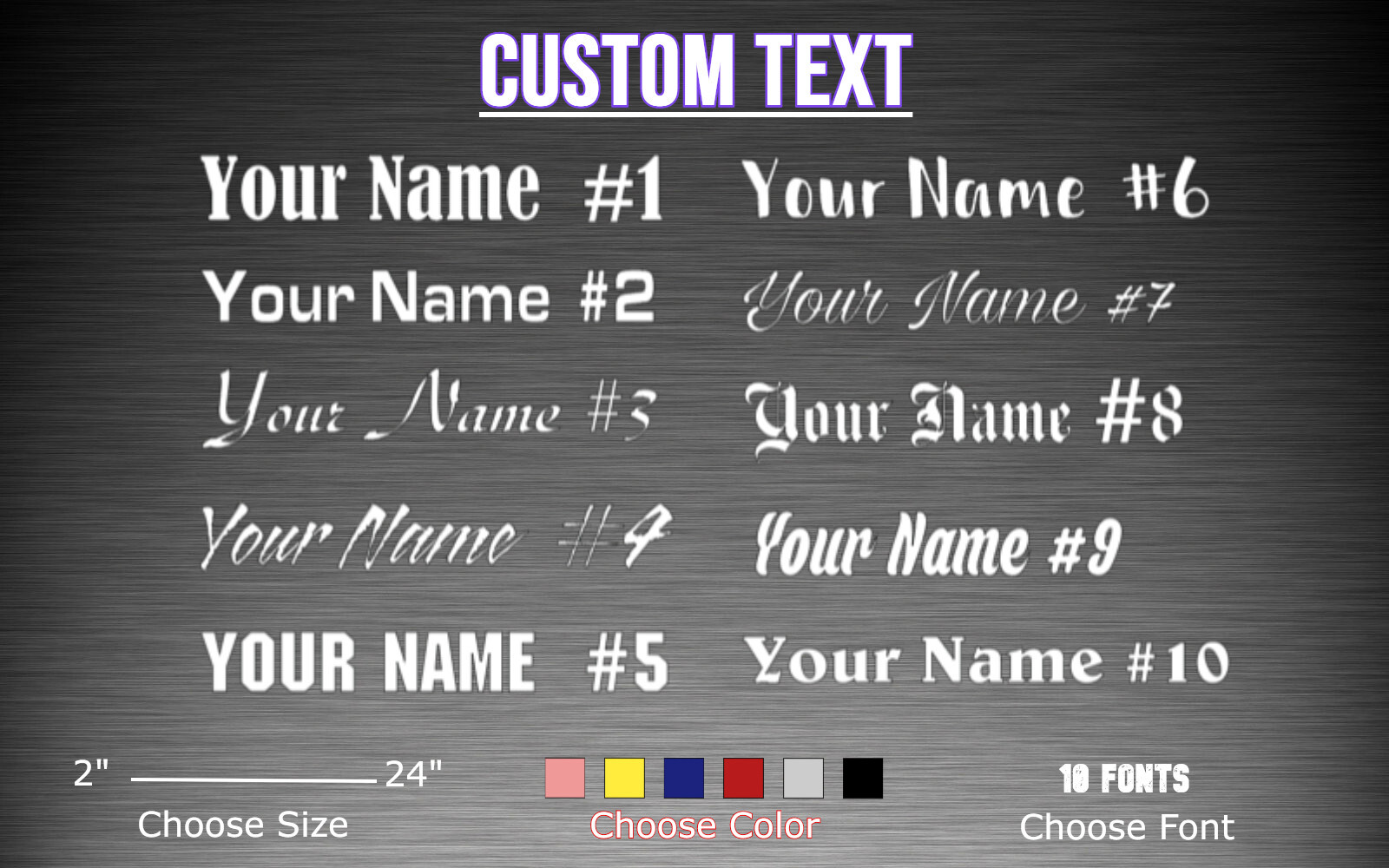 Custom Personalized Decal Sticker Car Window JDM Windshield customized name gallery