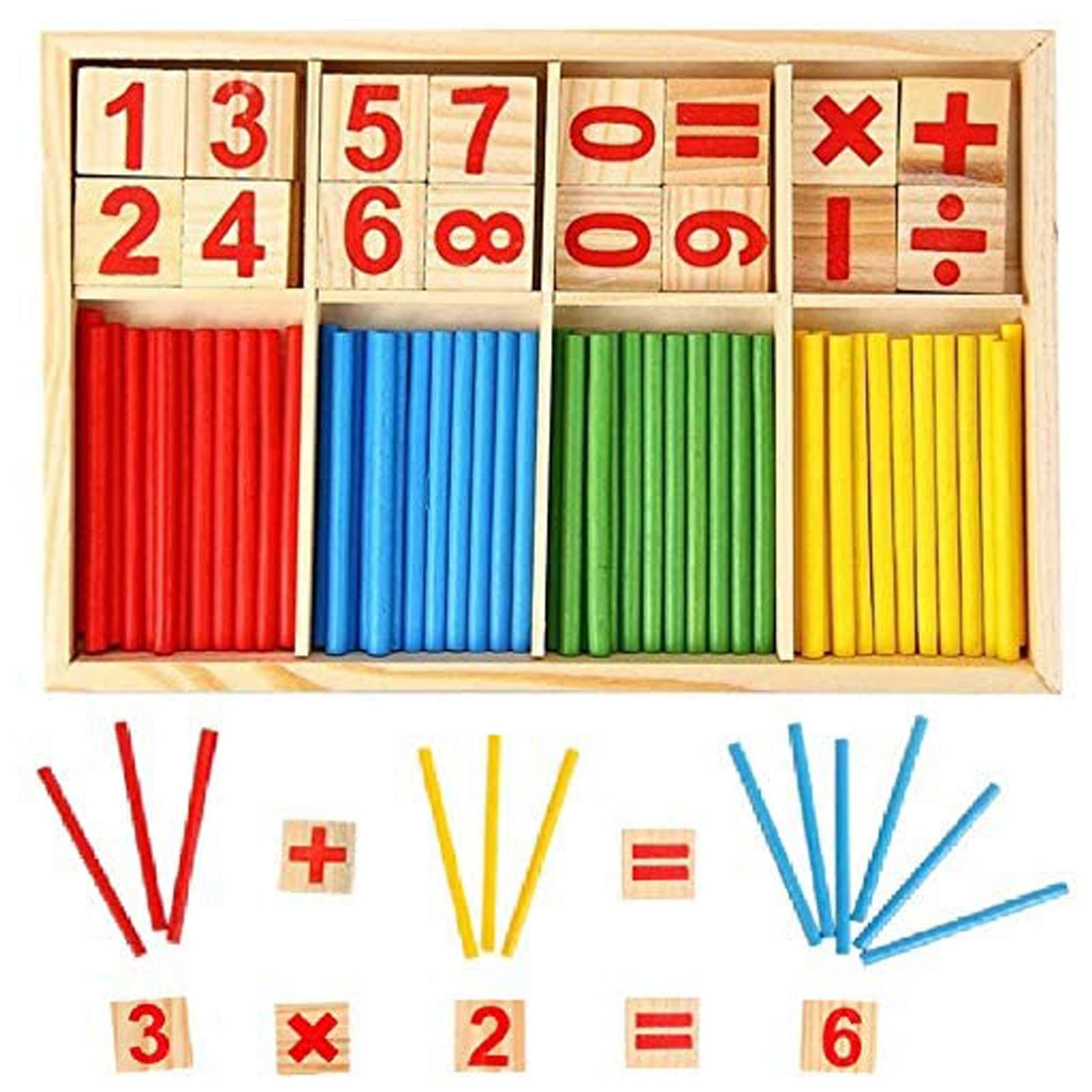 KUTOI Counting Number Blocks and Sticks | Montessori Toys for Kids Learning| Hom gallery