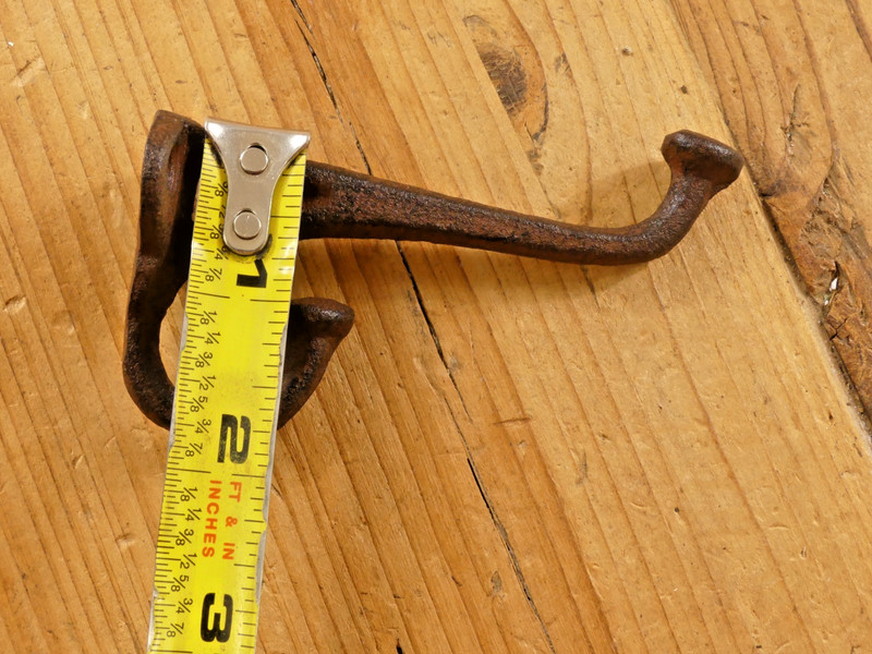 50 Rustic Cast Iron Coat Hat Wall Hooks Restore School Farm Towel Bath Kitchen gallery