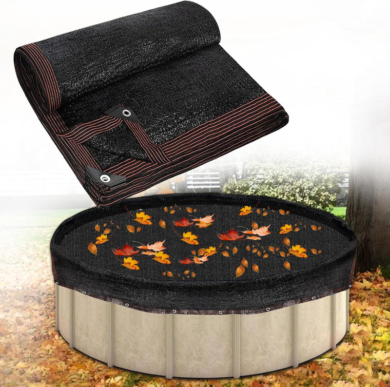 24Ft round Leaf Net Pool Covers for above Ground Pool - 24Ft Winter Cover Mesh gallery
