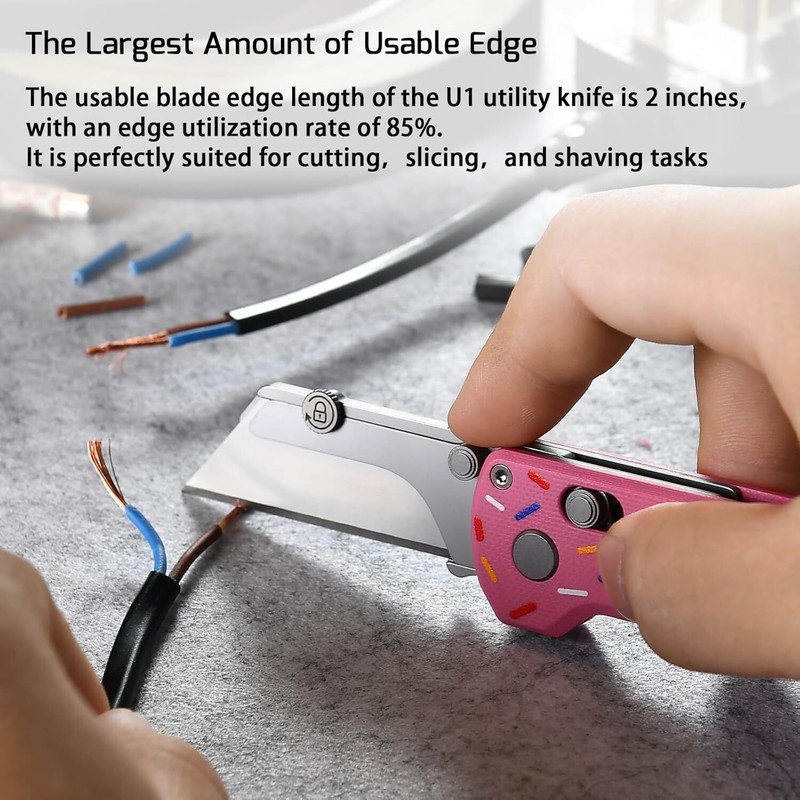OKNIFE U1 Pro Multitool Folding Utility Knife with Folding Screwdriver Rail Lock gallery