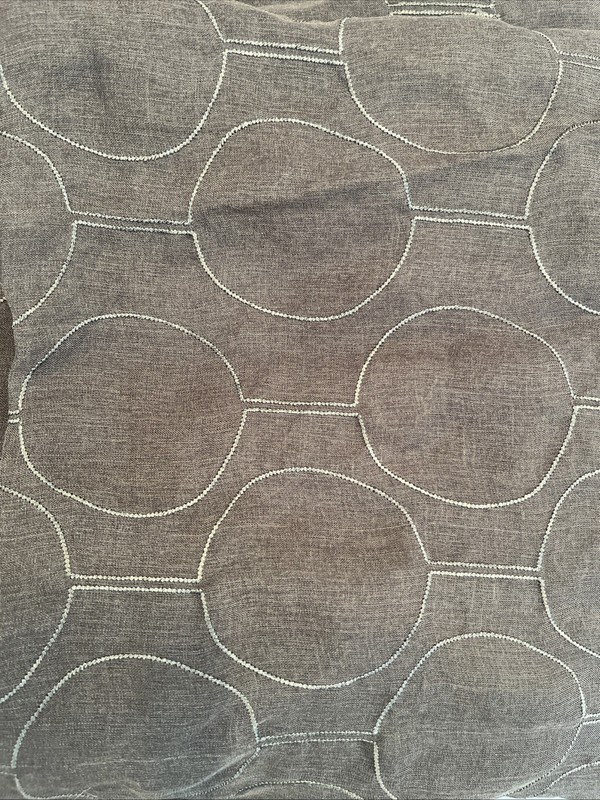 APT 9 - Circle Design - Chocolate Brown Semi-Sheer 42W x 84H Set Of 2 Panels gallery