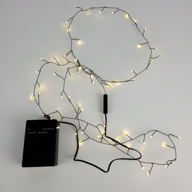 (Set of 2) 60 Mini LED Thin Wire String Fairy Lights Battery Operated Christmas gallery