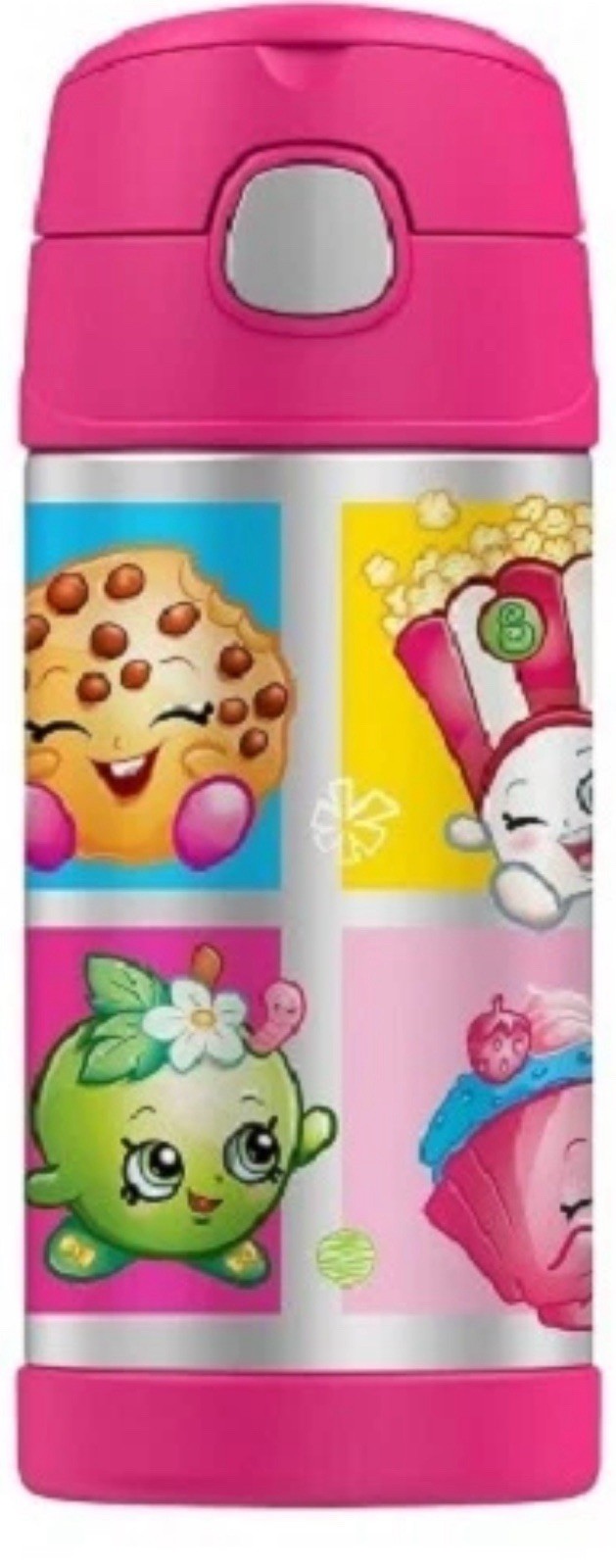 Shopkins Thermos Funtainer Stainless Steel 12 oz Water Bottle! 12 Hrs❄️❄️❄️❄️❄️ gallery