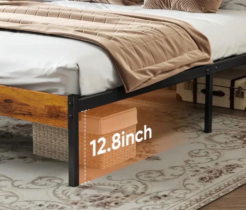 CONCETTA Queen Size Bed Frame with Headboard, Solid and Stable, Noise Free, No B gallery