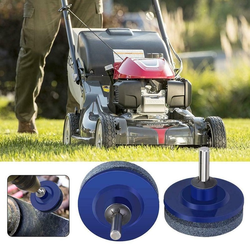 Mower Blade Balancer & Sharpener Set For Lawn Mower Tractor Garden Tools KD gallery