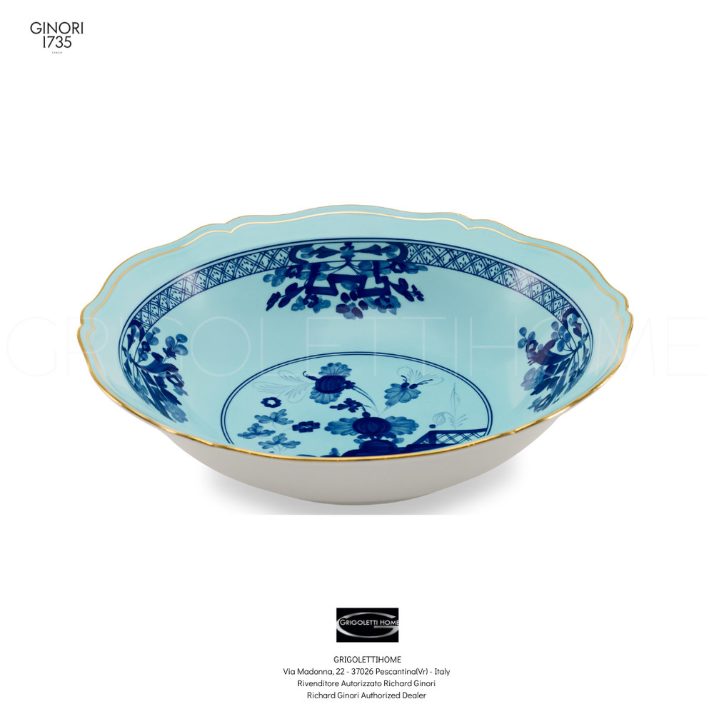 Richard Ginori Oriente Italiano Iris Plate Bottom Centerpiece cm 35/in 13.77